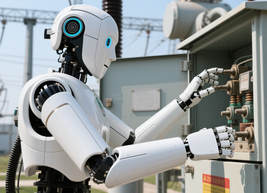 震撼！人形机器人亮相云南电网施工，高空作业有了新 “神器”